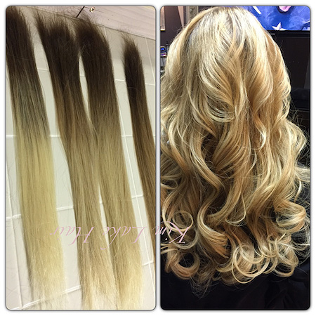 Ombre rooted hair extenisons