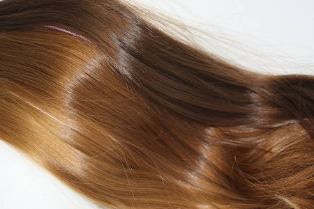 Before and after hair extensions