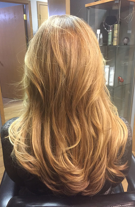 Russian Virgin Hair Extensions on Kari