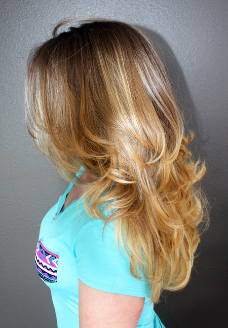 Custom Blended Red Hair Extensions